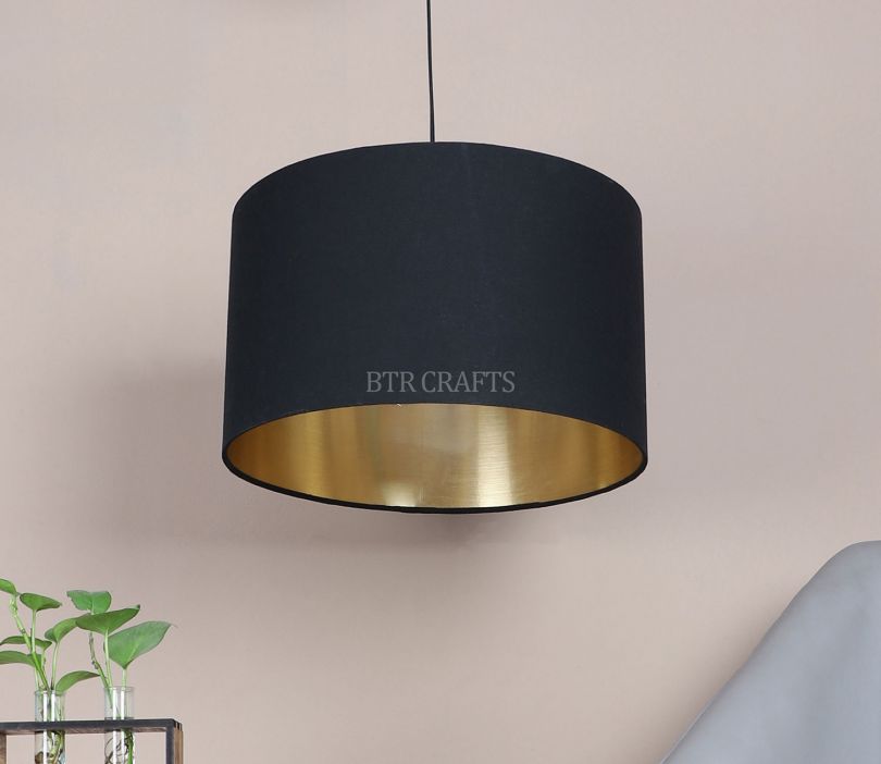Trento Drum Hanging Lamp (Black)