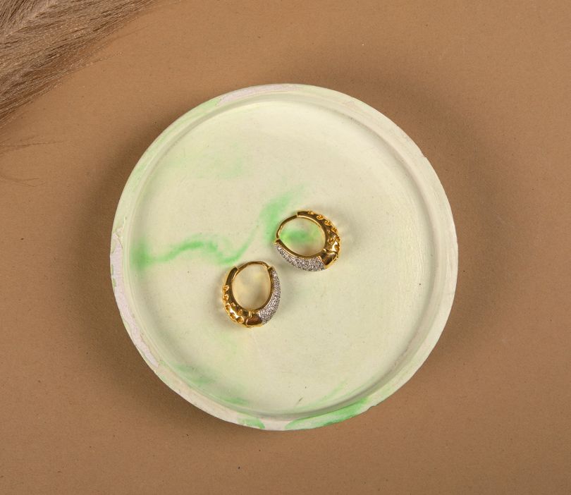 Countertop Round Concrete Tray (Multicolor)