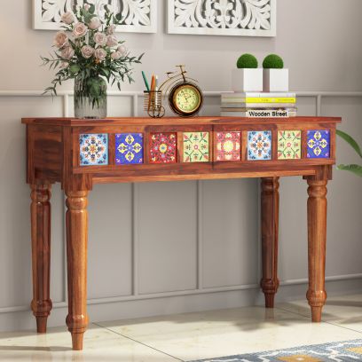 Console Table Tables At Best S In India Console Table Tables, Boho Console Table With Storage