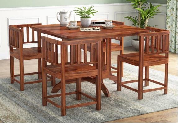 4 Seater Dining Table Set: Buy Four Seater Dining Set Online