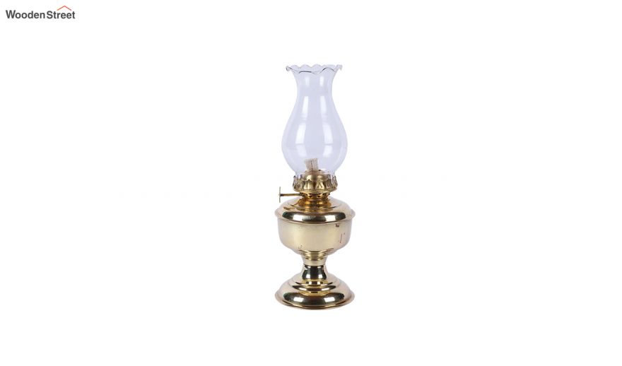 Brass Vintage Oil Chimney Lamp In India Wooden Street Brass Vintage Oil Chimney Lamp, Vintage Wood Oil Lamp Holder