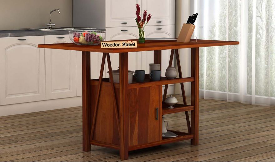 Buy Trudy Kitchen Island Online In India Wooden Street