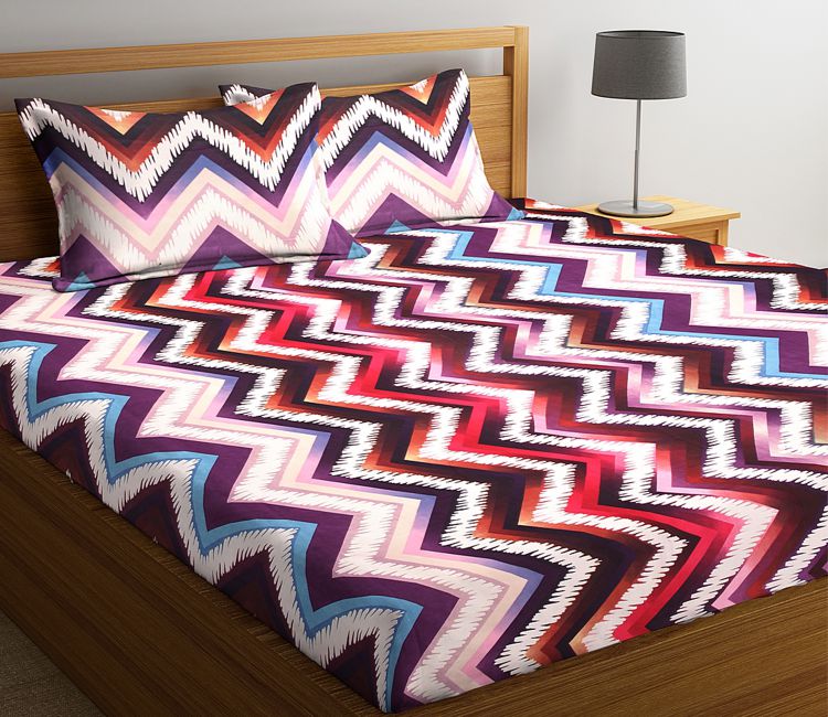 Buy Double Bed Sheet with Pillow Cover Online in India