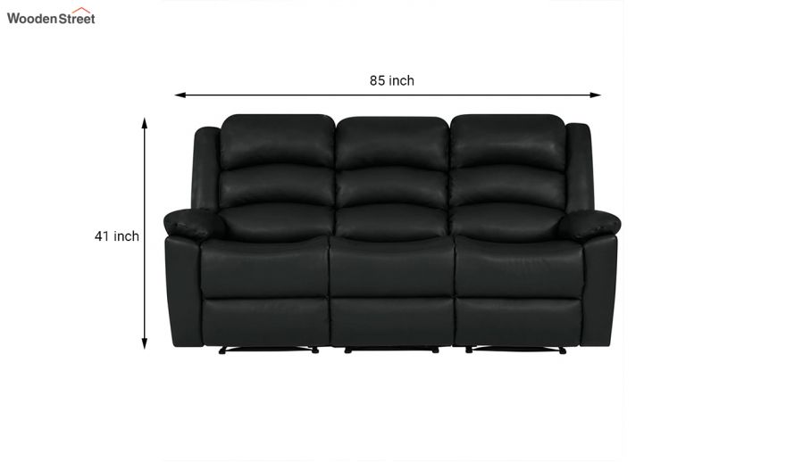 3 seater recliner sofa size