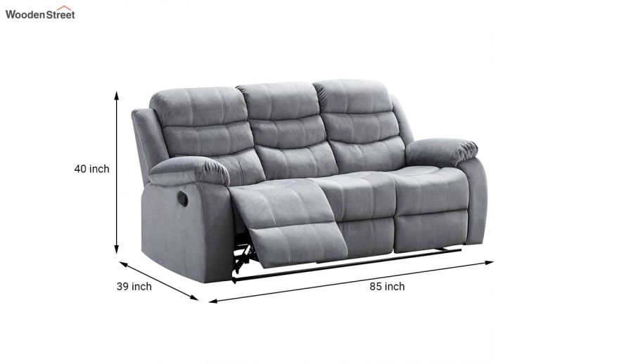3 seater recliner sofa size