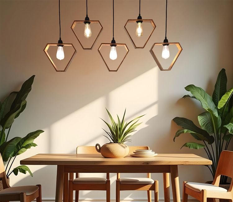 Lyon Brown Wooden Series Hanging Light