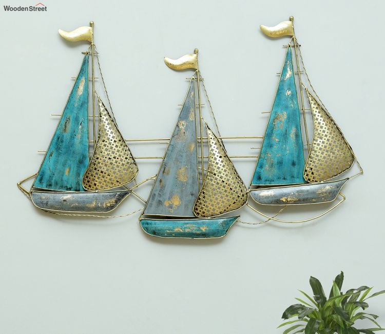 Turkish Three Boat Wall Decor