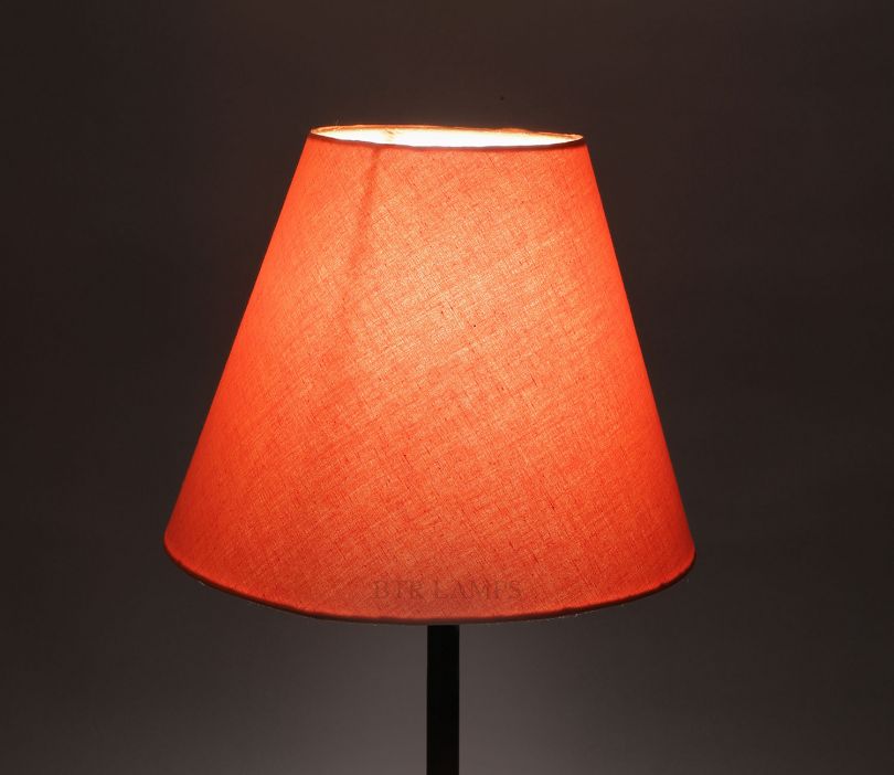 buy-conical-lampshade-for-table-lamp-10-inches-orange-online-in-india