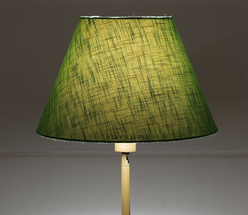 buy-conical-lampshade-for-table-lamp-14-inches-green-online-in-india