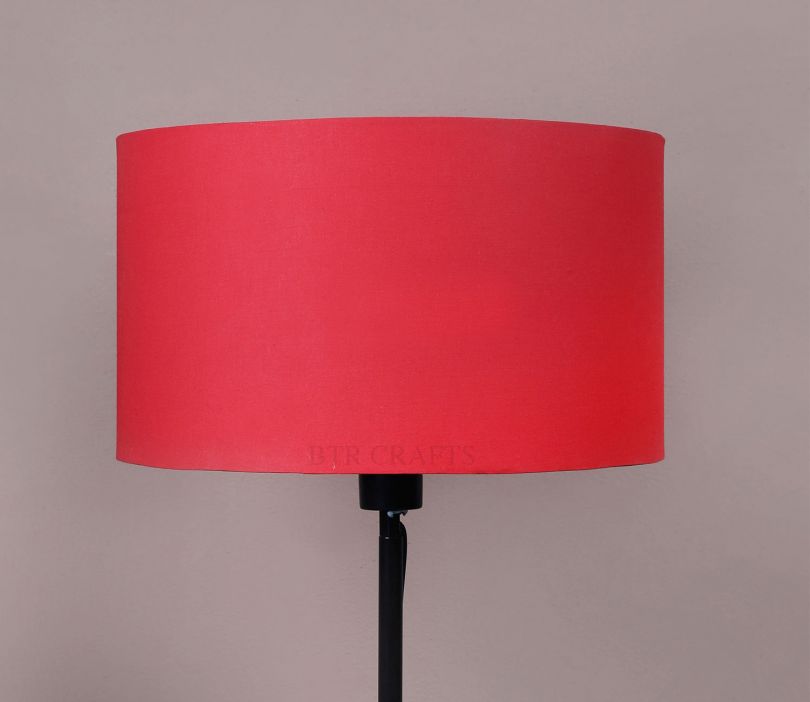 buy-drum-lampshade-for-table-lamp-14-inches-red-online-in-india-at