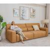 Front Image 1 - Baxter Comfort Max 3-Seater 50W Electric Sofa with Expandable Seating (Ochre)