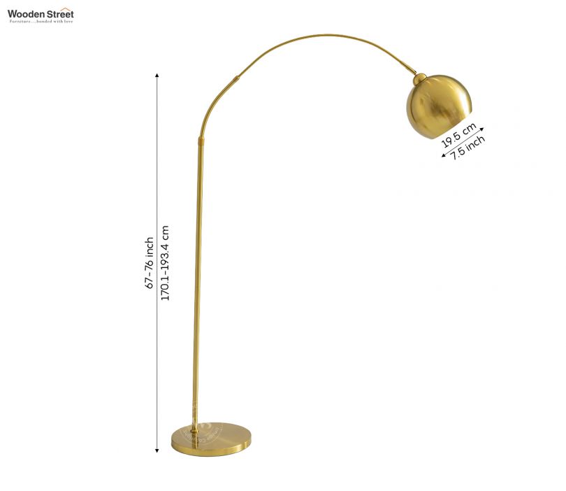 Dimension Image 1 - Idania Metal Floor Lamp