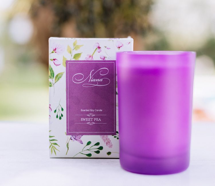 Sweet Pea Scented Soy Candle