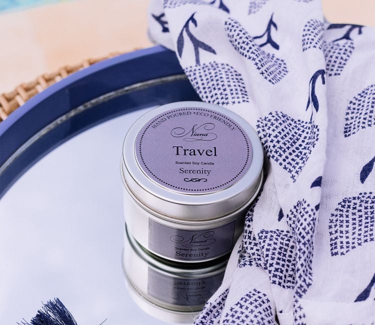Moss and Lavender Serenity Travel Tin Candle