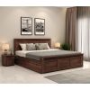 Product Image 2 - Adolph Compact Bed With Side Storage (King Size, Walnut Finish)