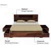 Product Image 2 - Ferguson Bed with 4 Drawer Storage (King Size, Honey Finish)