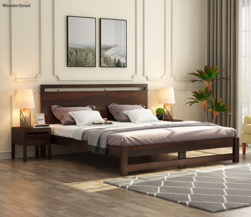 Queen size shop bed without storage
