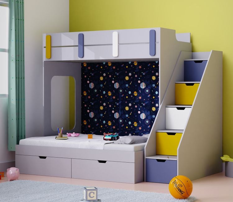 Bunk Bed for Adults | Kids Bed Online in Hyderabad, Delhi, Pune
