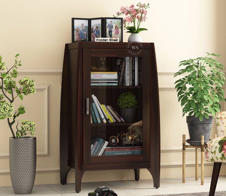 Envoy Bookshelf (Walnut Finish), best closed bookshelf at low price.