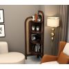 Product Image 3 - Tarika Sheesham Wood and Cane 4 Tier Corner Book Shelf (Walnut Finish)