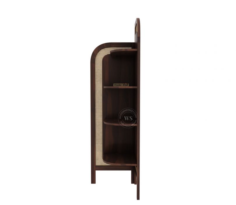 Product Image 6 - Tarika Sheesham Wood and Cane 4 Tier Corner Book Shelf (Walnut Finish)