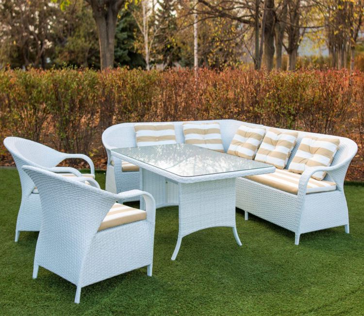 Rilyson Outdoor Couch Patio Sofa - 3-Seater Rattan Wicker Sofas With Deep Seating And Cushions For Outdoor Patio Porch Garden(Brown/Beige