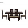Product Image 7 - Wertex 6 Seater Dining Set with Bench (Walnut Finish)