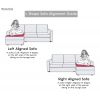 Product Image 1 - Oasis L-Shape Left Aligned Sectional Sofa (Cotton, Iris Blue)