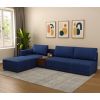 Product Image 4 - Oasis L-Shape Left Aligned Sectional Sofa (Cotton, Iris Blue)