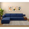 Product Image 5 - Oasis L-Shape Left Aligned Sectional Sofa (Cotton, Iris Blue)