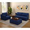 Product Image 6 - Oasis L-Shape Left Aligned Sectional Sofa (Cotton, Iris Blue)