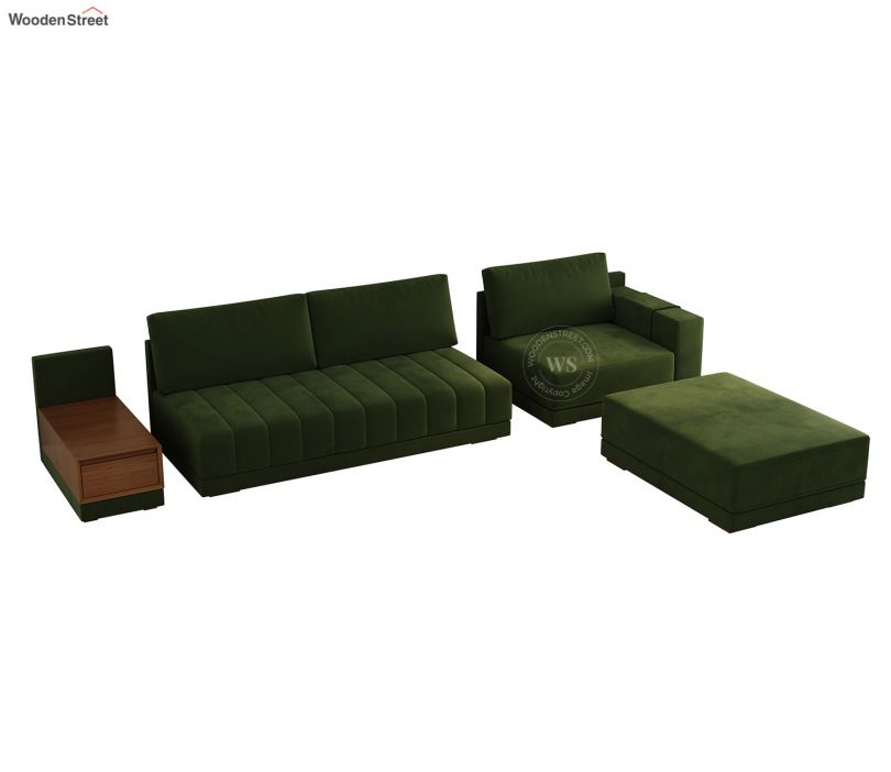 Buy Oasis L Shape Right Aligned Sectional Sofa Velvet Dark Olive Green Buy Oasis L Shape Right Aligned Sectional Sofa Velvet Dark Olive Green