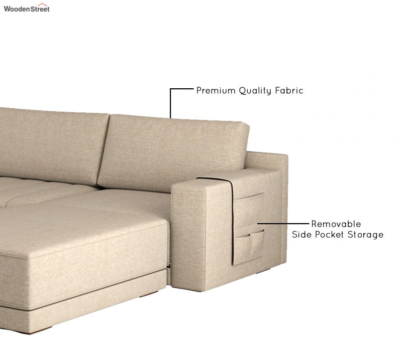 Buy Oasis L Shape Right Aligned Sectional Sofa Cotton Sand Beige At Buy Oasis L Shape Right Aligned Sectional Sofa Cotton Sand Beige At