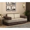 Front Image 1 - Mishael 2 Seater Fabric Sofa (Beige Brown)