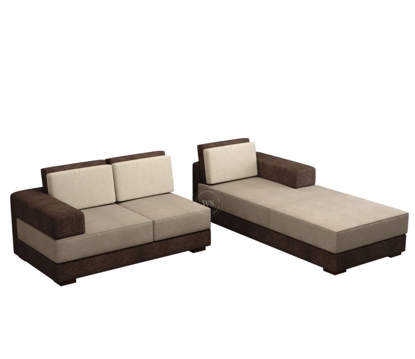 Product Image 5 - Mishael L-Shaped Right Aligned 5 Seater Fabric Sofa (Beige Brown)