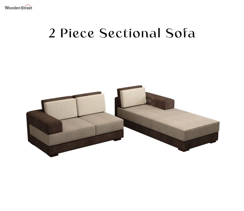 Product Image 9 - Mishael L-Shaped Right Aligned 5 Seater Fabric Sofa (Beige Brown)