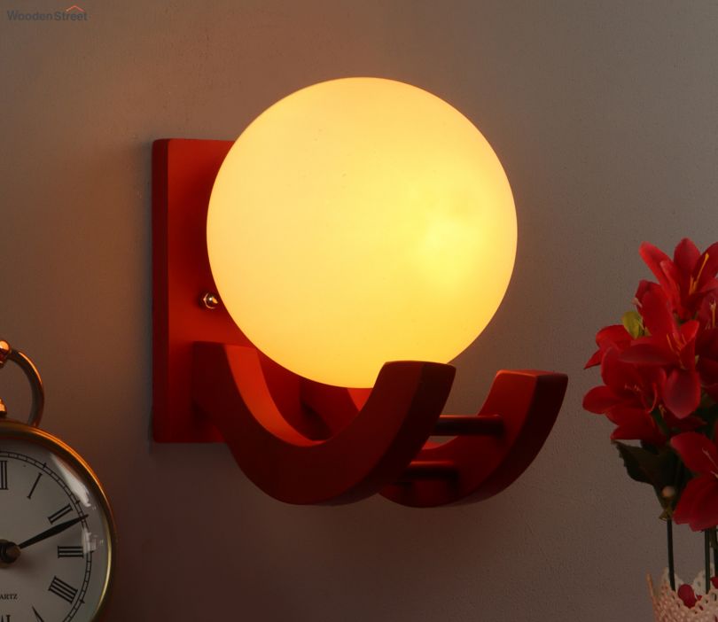 buy-red-and-white-colour-circle-shape-wall-light-online-in-india-at