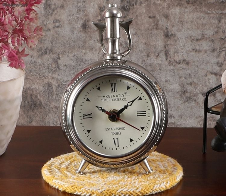 Roomattic 3 Inch Stunning Desk Clock Aluminium Table Clock