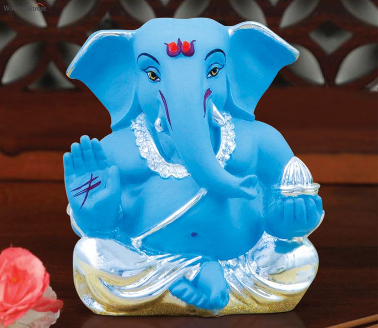 Golden Brass Lord Ganesha Idol Showpiece