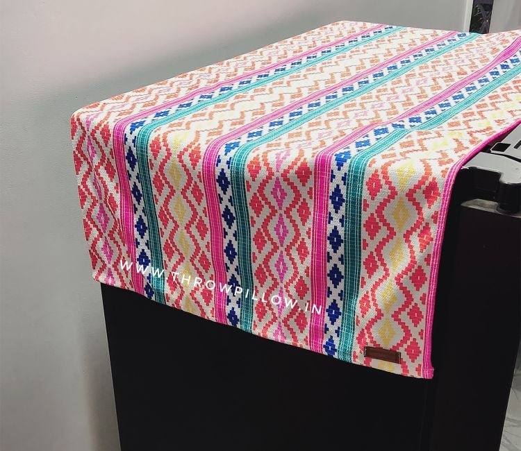 Buy Multicolored double door fridge cover online in India | Buy fridge cover full set
