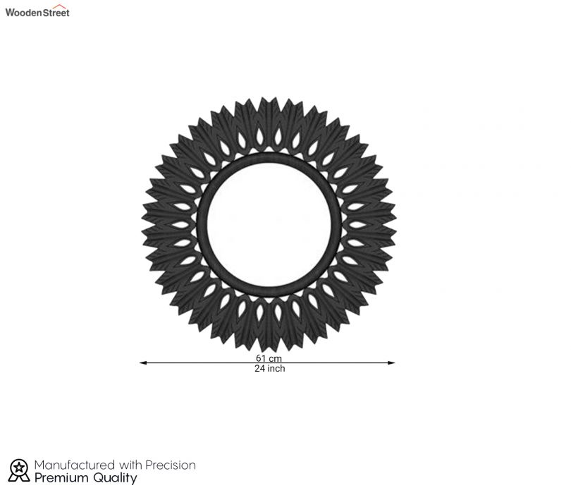 Dimension Image 1 - Apollo Circular Carved Wall Mirror