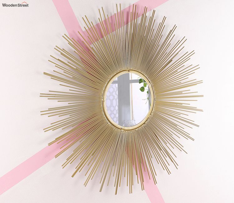 Buy Round Mirror Frames Online @Upto 70% OFF - Woodenstreet