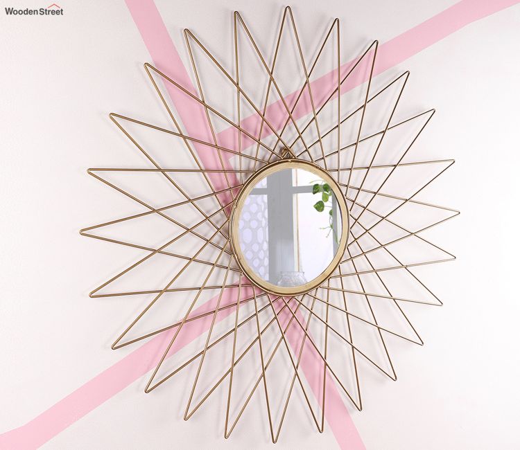 Buy Round Mirror Frames Online @Upto 70% OFF - Woodenstreet
