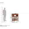 Dimension Image 1 - Sonic Bar Trolley (Honey Finish)