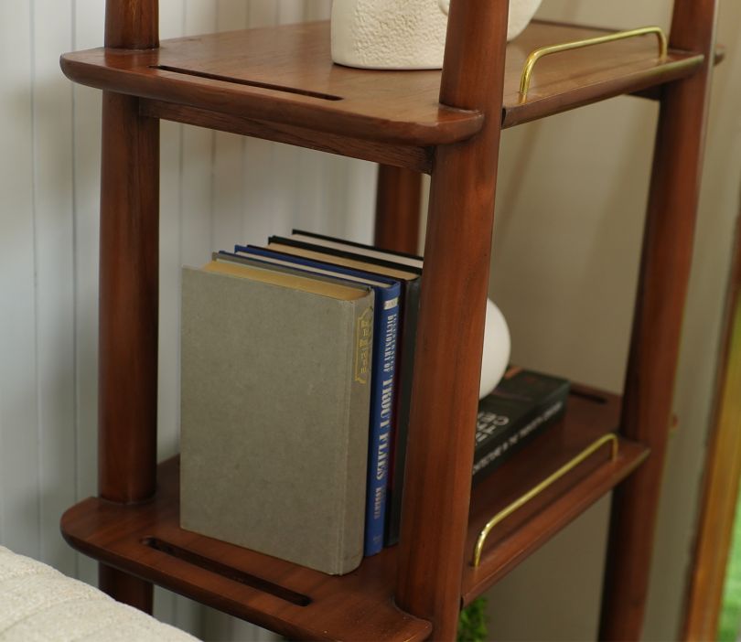 Product Image 4 - Aabha Floor Lamp With Shelves (Teak Finish)