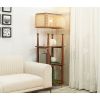 Product Image 7 - Aabha Floor Lamp With Shelves (Teak Finish)
