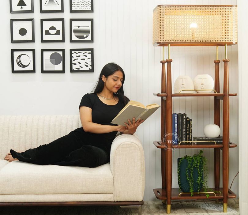 Product Image 9 - Aabha Floor Lamp With Shelves (Teak Finish)