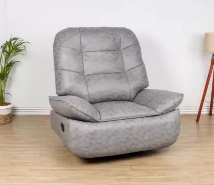 Recliner | Manual Single Recliner Sofa | Leatherette 1-Seater Recliner Sofa