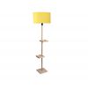 Product Image 1 - Miller Double Shelf Floor Lamp In Solid Wood (Yellow)