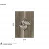 Dimension Image 1 - Canyan Hand-Tufted Wool & Viscose Carpet For Floor (Beige, 10 x 8 Feet)